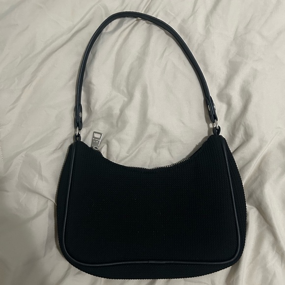 Steve Madden Black Rhinestone Purse | Glam Y2K Shoulder Bag - Picture 2 of 3